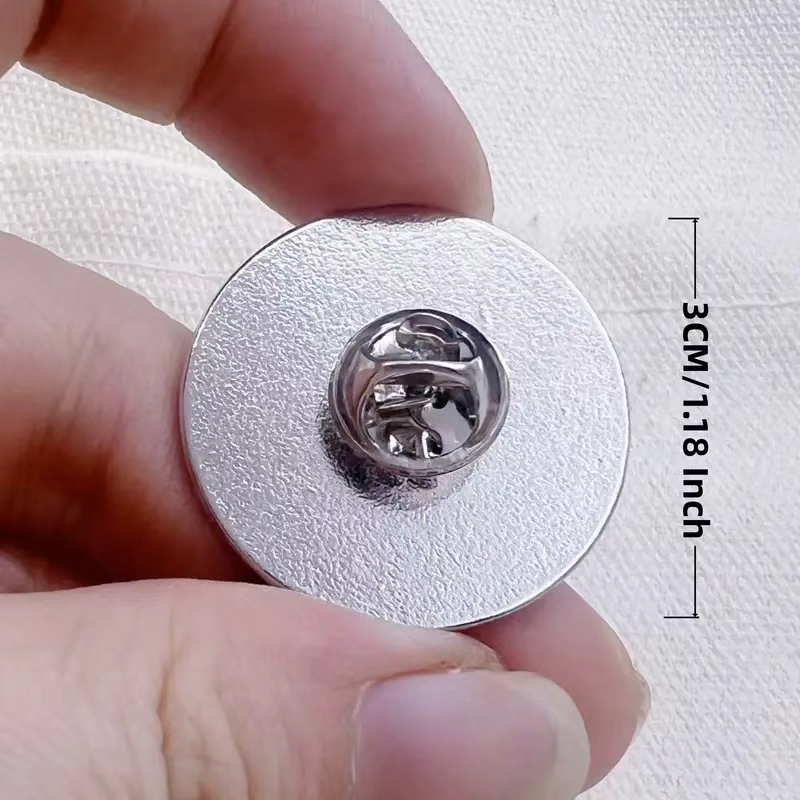 Music Themed Brooch "WHEN WORDS FAIL MUSIC SPEAKS" Stainless Steel Pin